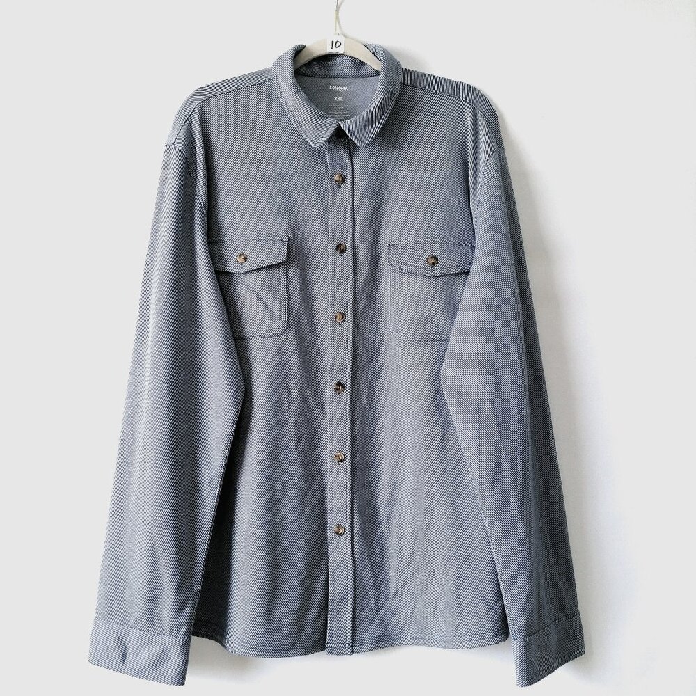 Sonoma Gray Casual Button Down Shirt